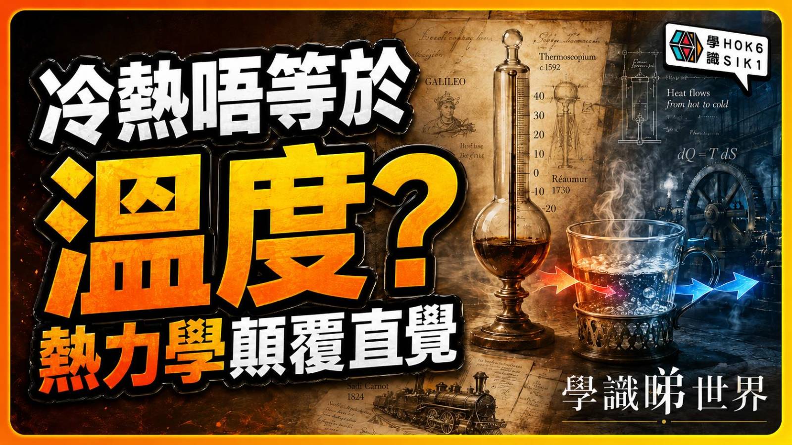 「冷熱」不等於「溫度」:從熱力學看科學如何顛覆直覺
