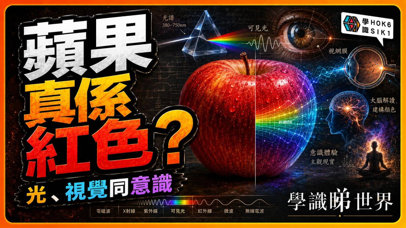 世界本身有冇顏色?從光學到意識,拆解「紅色」點嚟