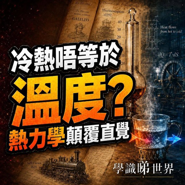 「冷熱」不等於「溫度」:從熱力學看科學如何顛覆直覺