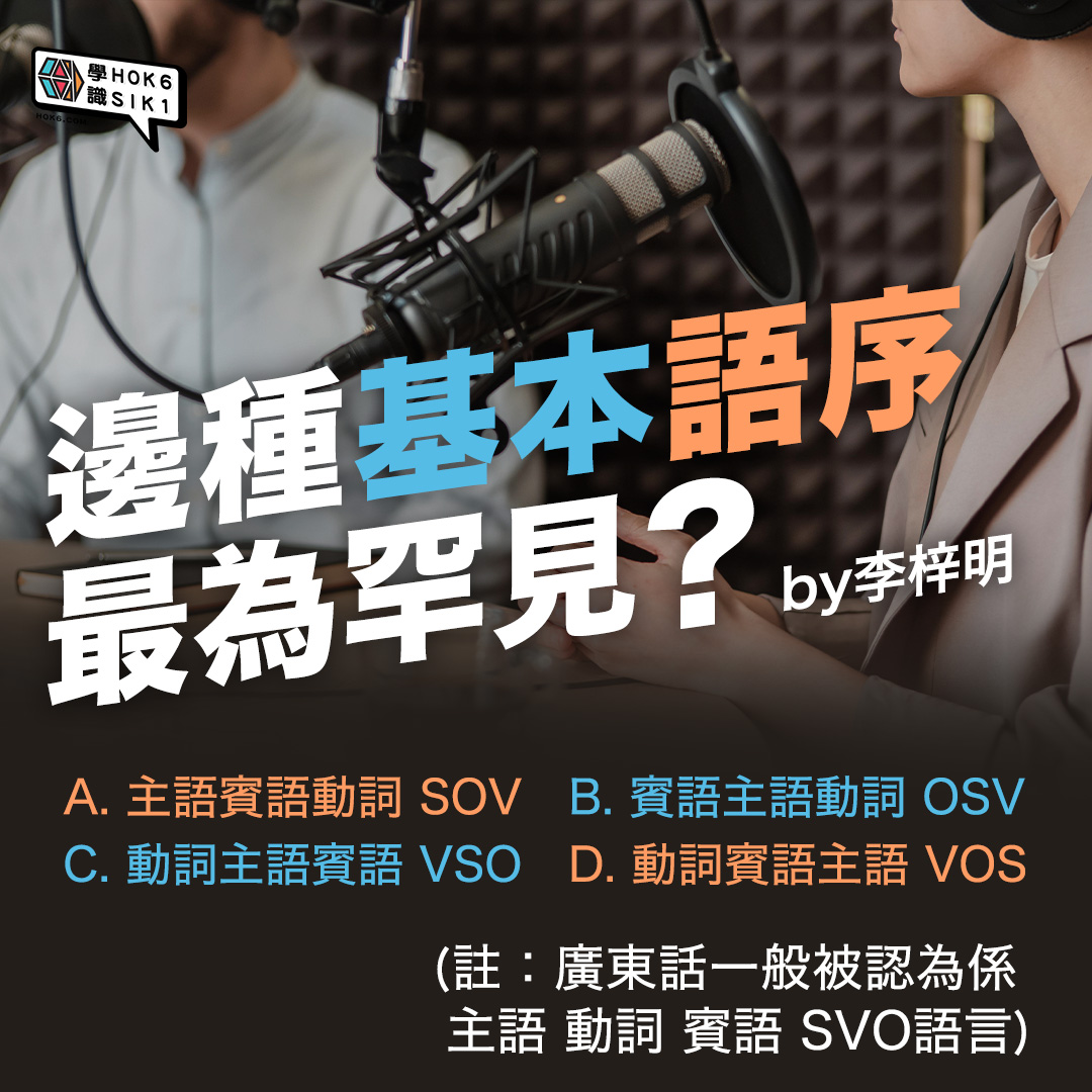 邊種基本語序最為罕見?