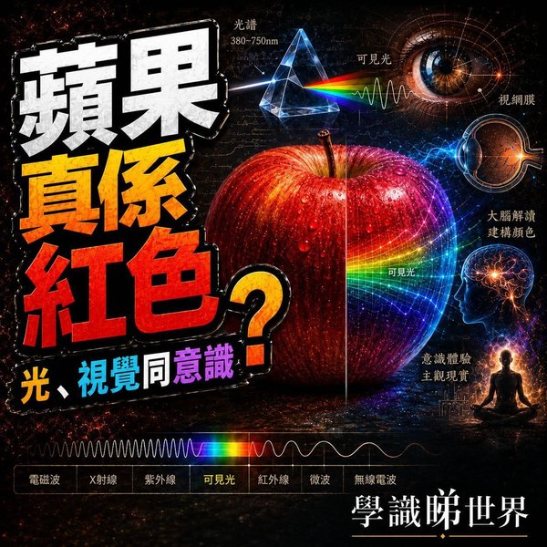 世界本身有冇顏色?從光學到意識,拆解「紅色」點嚟